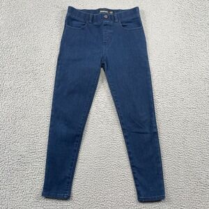 Betabrand Yoga Denim Pants Womens S Petite Blue Skinny Leg Pull On Stretch